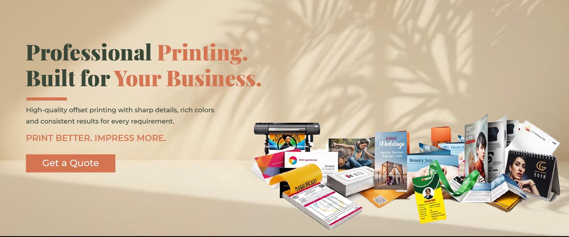 Professional printing built for your business – offset printing of brochures, visiting cards and calendars by New Priya Printers Jaipur